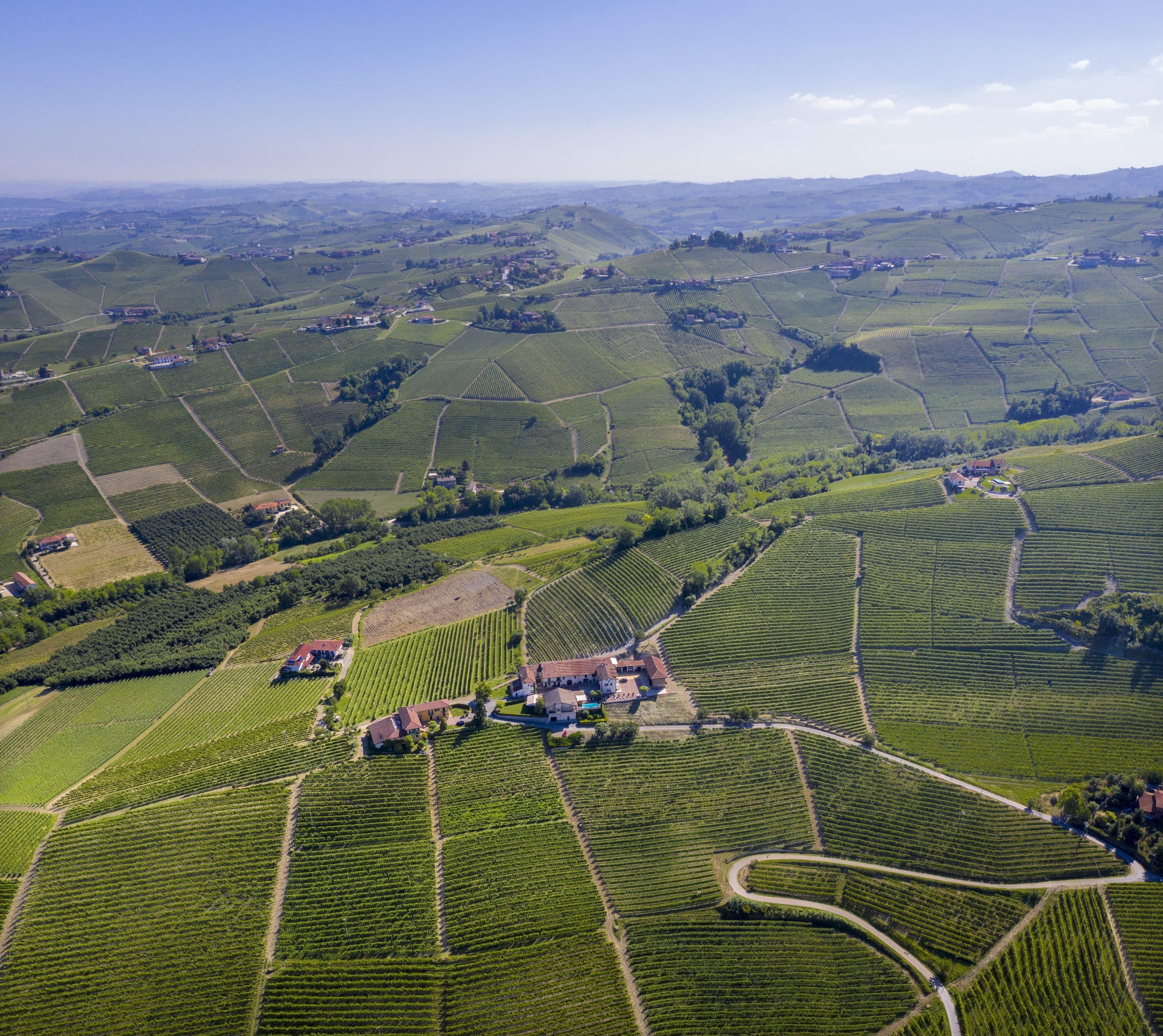 The Valeirano and Rombone vineyards below the Ada Nada estate at Treiso