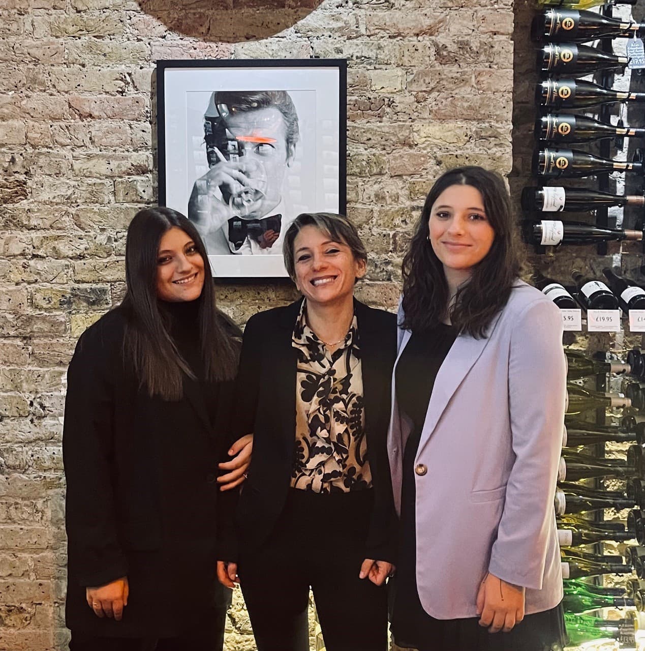 Annalisa Nada with her daughters at a London tasting